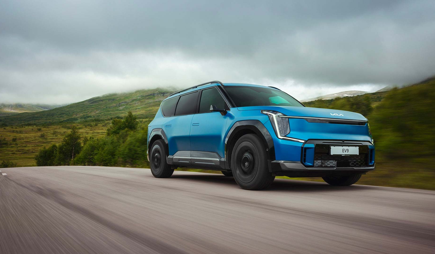 Kia EV9 exteriör – 7-sitsig elektrisk familje-SUV