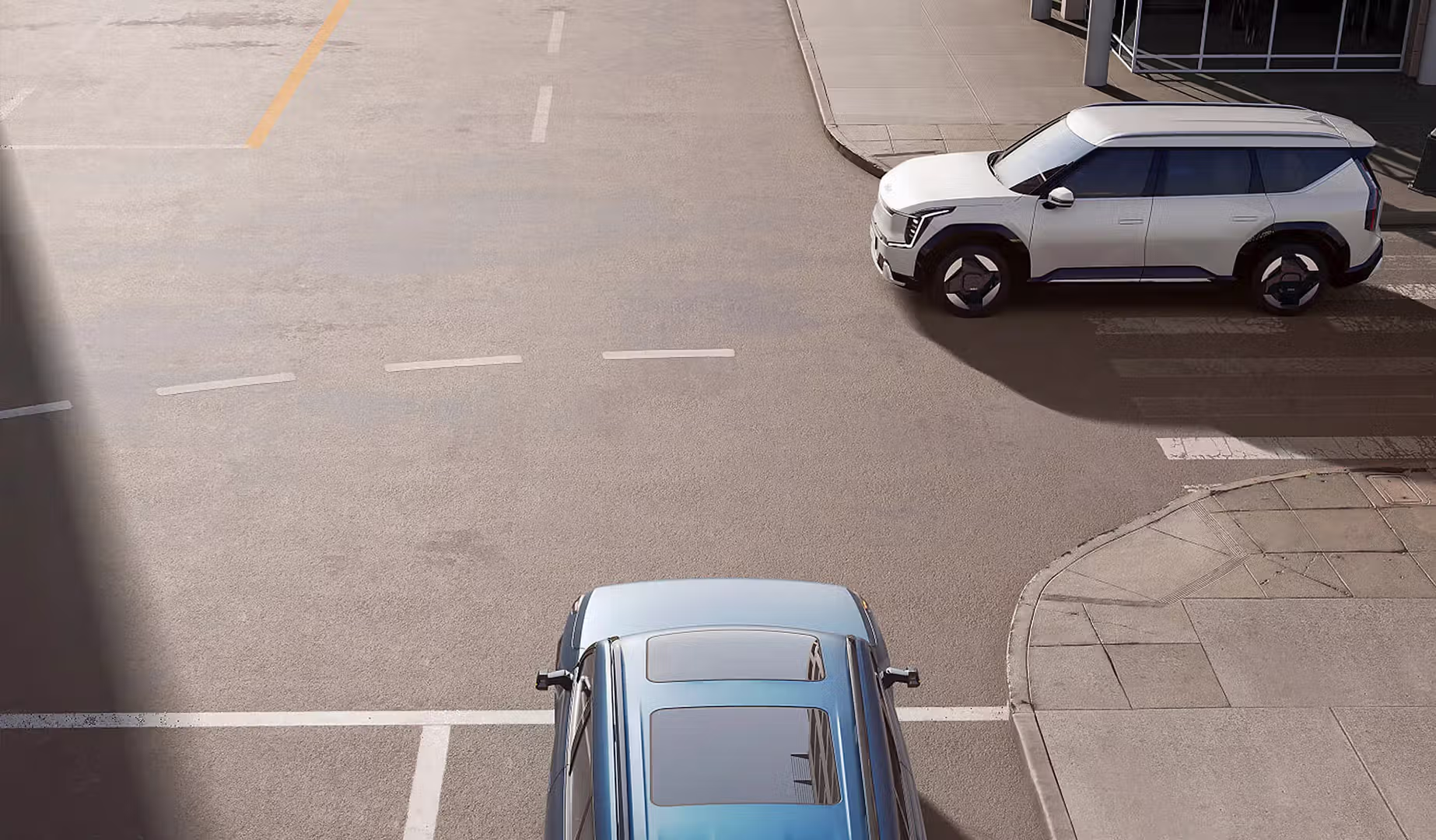 Kia EV9 säkerhetsfunktioner – Highway Assist och autobroms